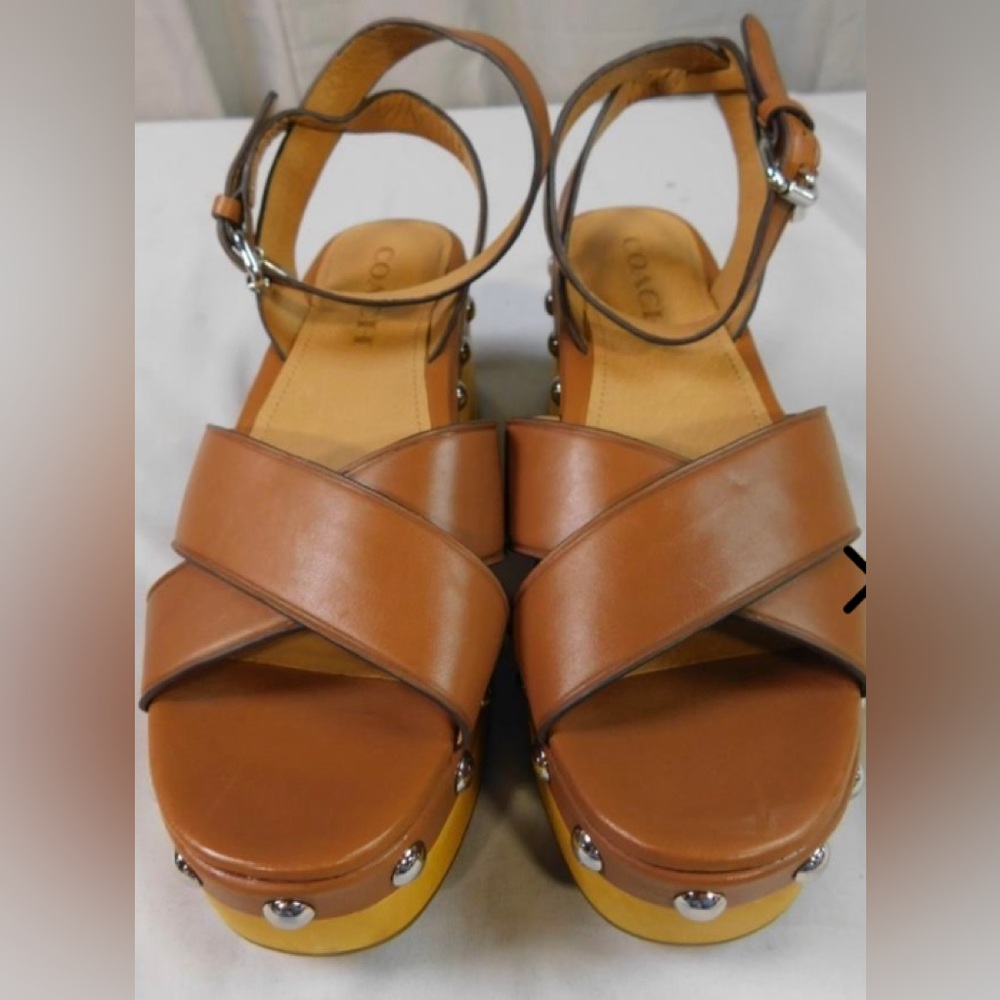 COACH Astor Platform Sandals 8.5